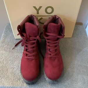 Yoki Maroon Boots (Sz-6)